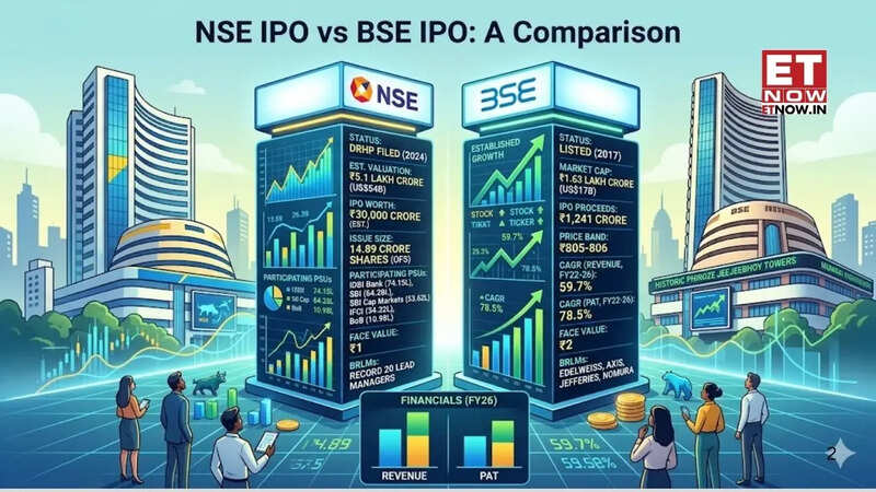 NSE IPO vs BSE IPO: A tale of India's two stock exchanges, 9 years apart - Size, valuation, revenue, profit and growth | DECODED - Markets