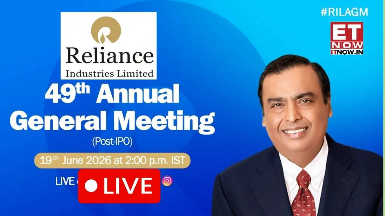 Reliance Industries AGM 2026 Live Updates: RIL AGM today at 2 PM; Investors closely watch Mukesh Ambani's address for Reliance Jio Infocomm