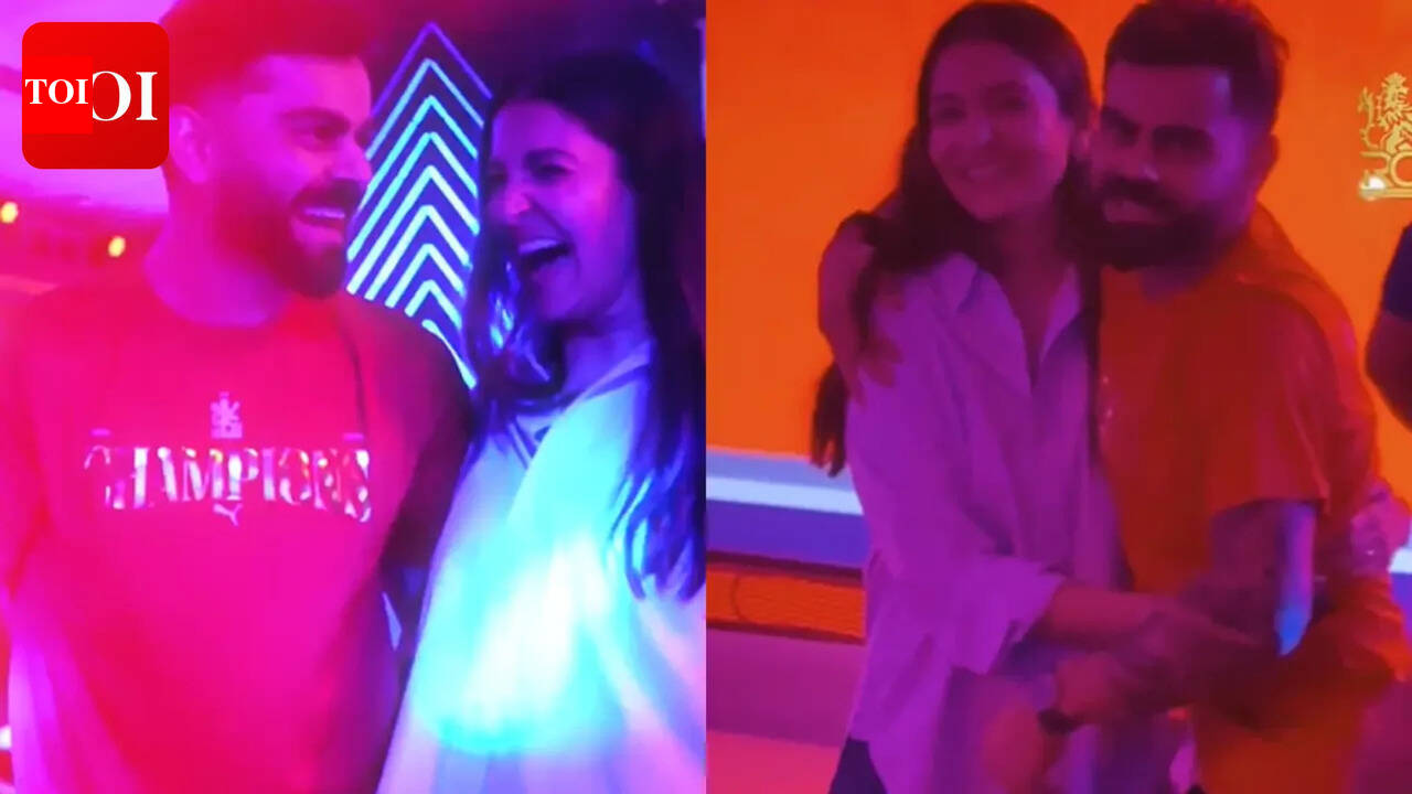 Virat Kohli dances the night away with Anushka Sharma as RCB celebrates second IPL title after beating Gujarat Titans - WATCH﻿ |