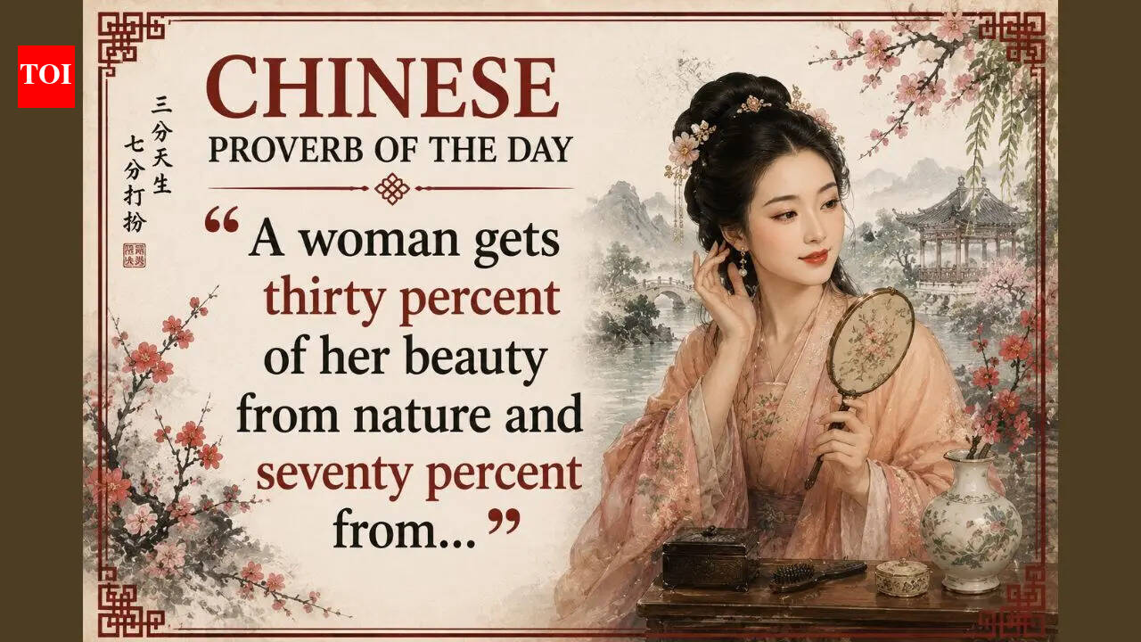 Chinese proverb of the day: “A woman gets thirty percent of her beauty from nature and seventy percent from...” — why this centuries-old saying is about much more than cosmetics |