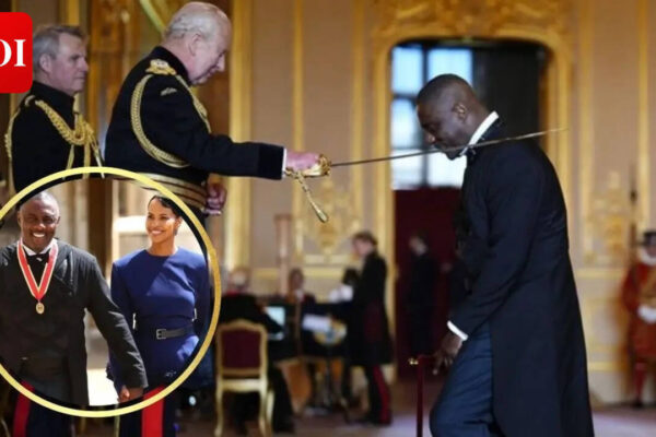 Idris Elba receives a knighthood from King Charles at Windsor Castle for his service to young people |