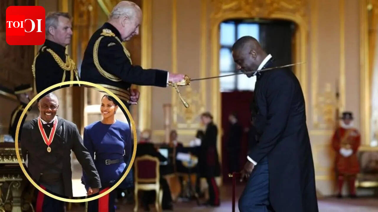 Idris Elba receives a knighthood from King Charles at Windsor Castle for his service to young people |