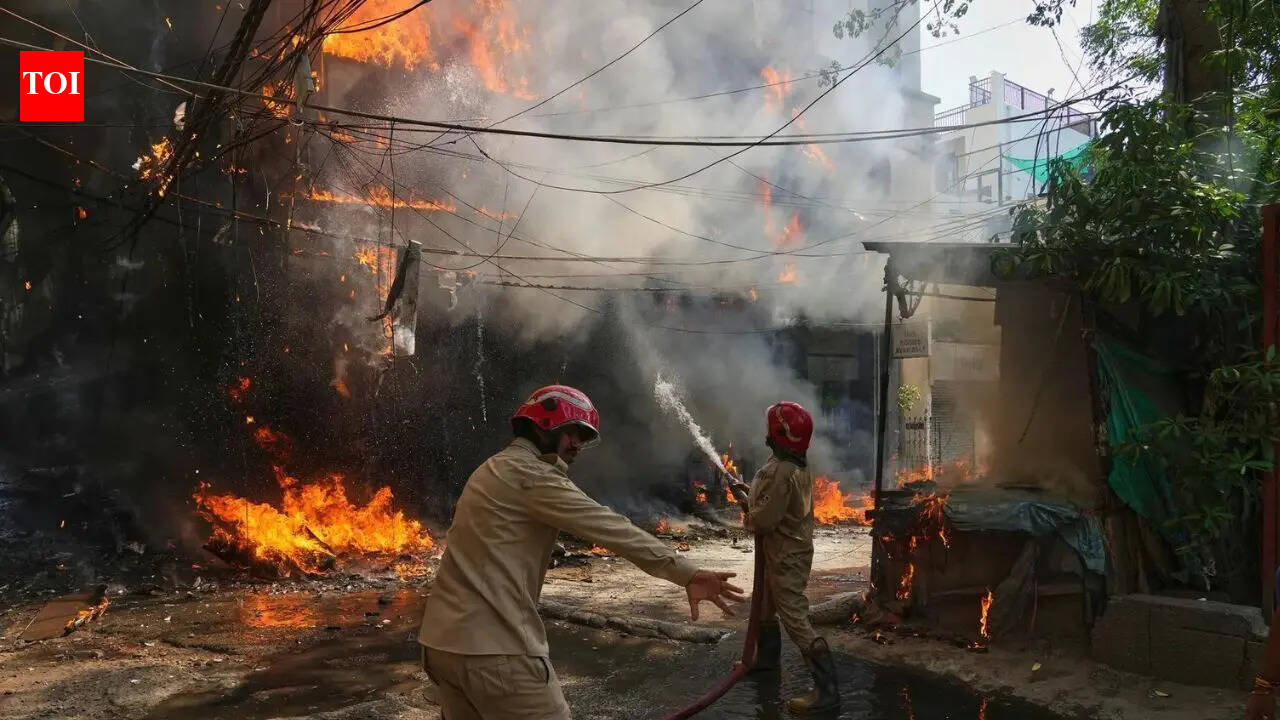 Malviya Nagar Fire: 21 dead in Delhi’s Malviya Nagar hotel fire: Single entry-exit route; woman jumps from 3rd floor with child | Delhi News