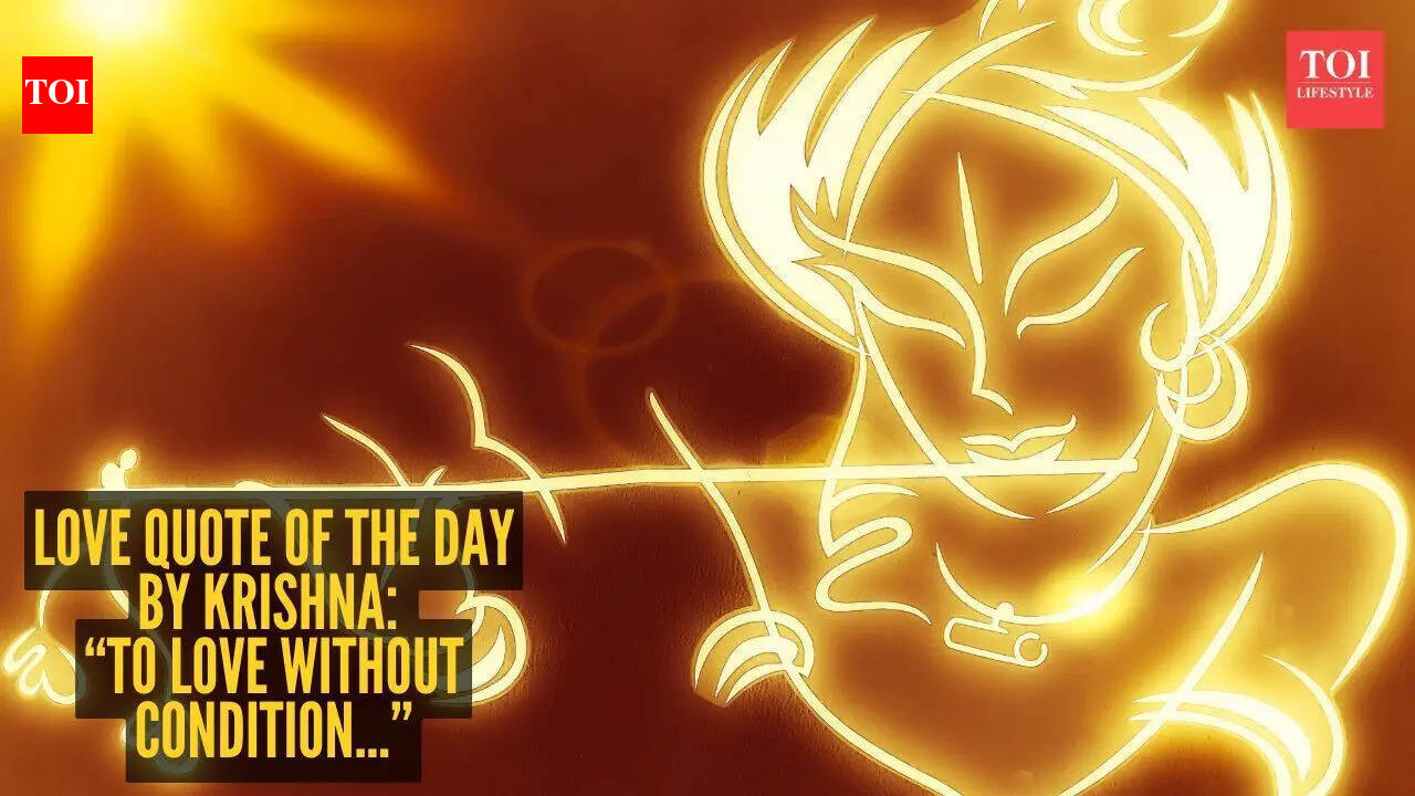 Love quote of the day by Krishna: “To love without condition...” |