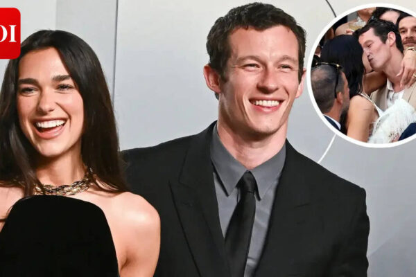 Dua Lipa and Callum Turner pack on the PDA at pre-wedding cocktail party in Italy; Charli XCX, Joe Alwyn, and other stars attend |