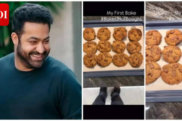 'Dragon' star Jr NTR's first baking attempt wins hearts; 'Tiger Cookies' trend online - WATCH | Telugu Movie News