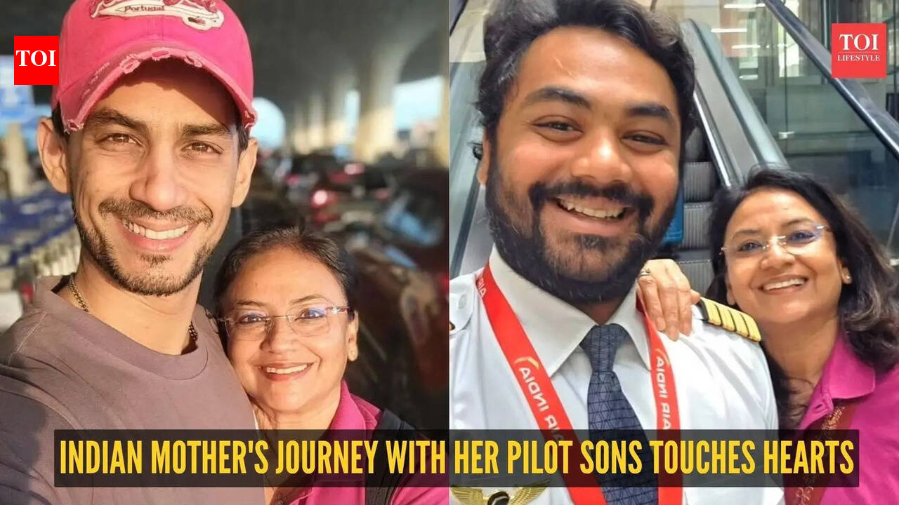 Indian Mother'S Journey: ‘Dropped off by one son, flown home by another’: Indian mother's journey with her pilot sons touches hearts