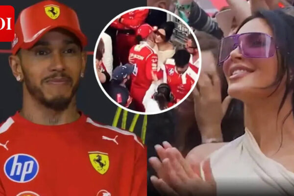 Lewis Hamilton KISSES Kim Kardashian at Monaco Grand Prix; says 'It's amazing to have her support' - WATCH |