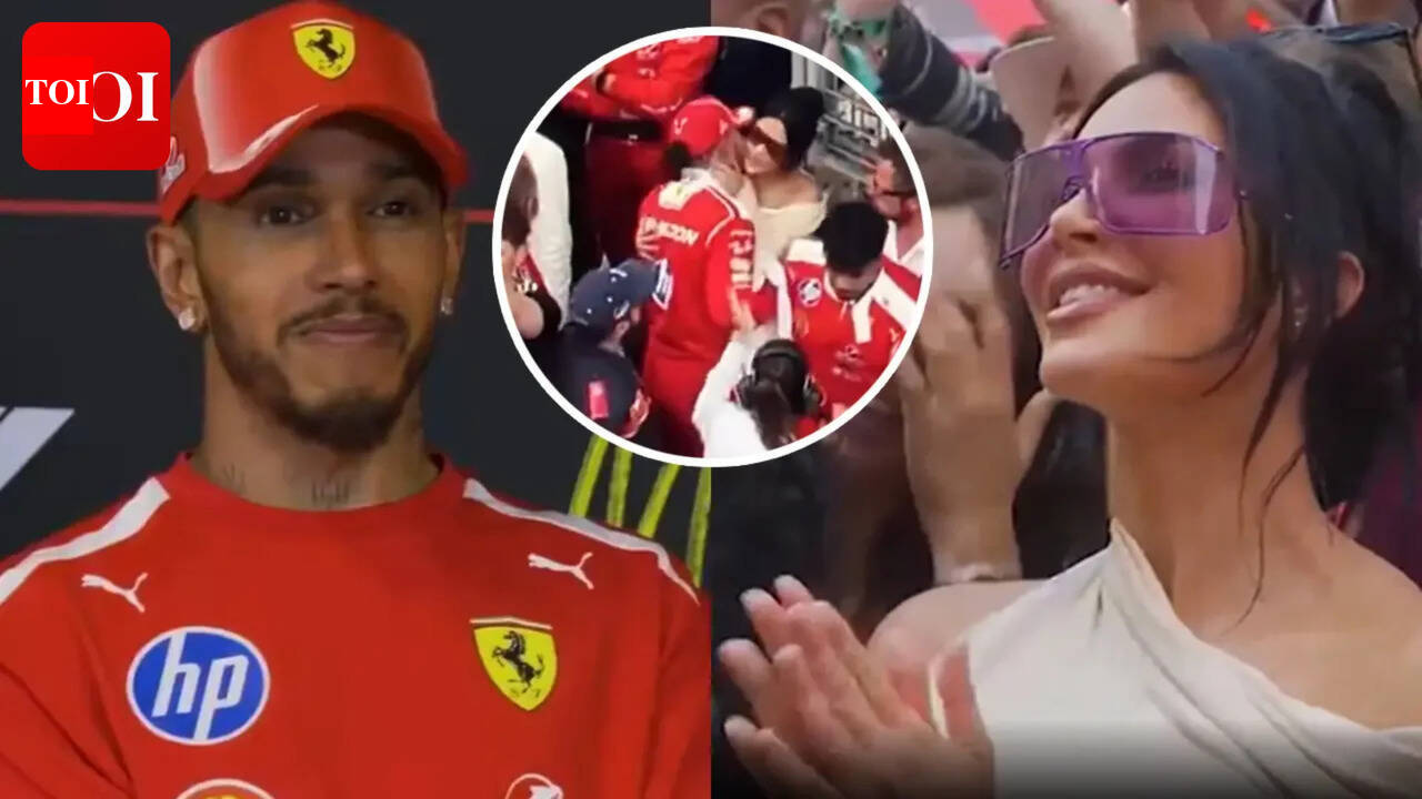 Lewis Hamilton KISSES Kim Kardashian at Monaco Grand Prix; says 'It's amazing to have her support' - WATCH |