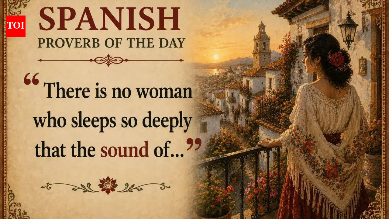 Spanish proverb of the day: “There is no woman who sleeps so deeply that the sound of…” |