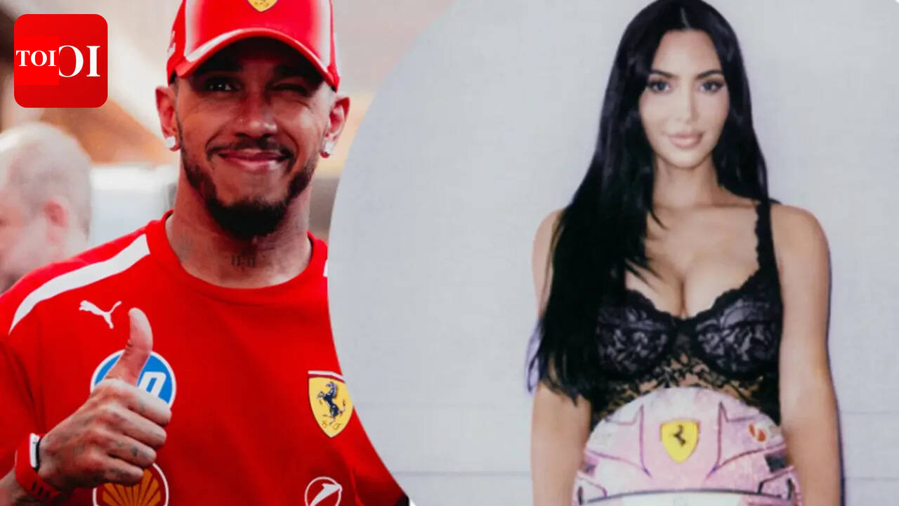 Lewis Hamilton shares BTS photo of Kim Kardashian posing with his sparkling pink helmet post Monaco Grand Prix win - PICS﻿ |