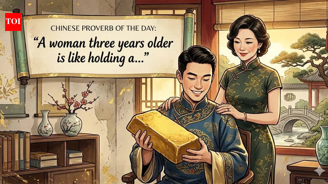 Chinese proverb of the day: “A woman three years older is like holding a...” |