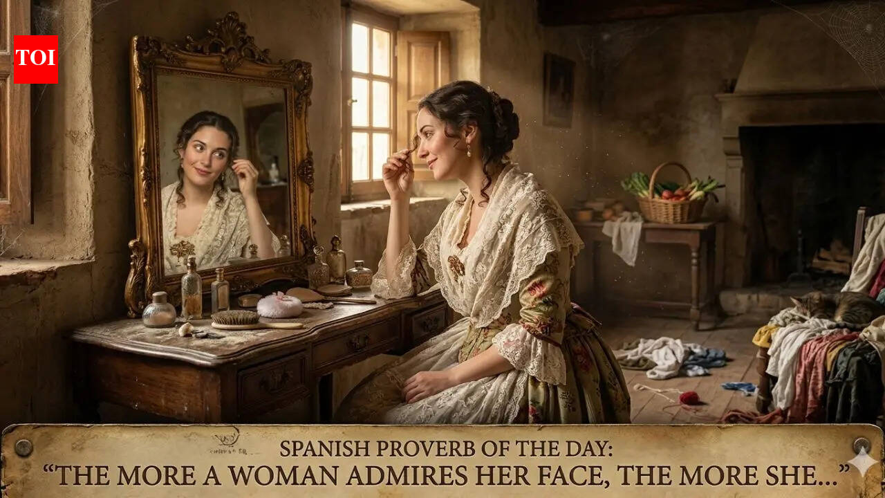 Spanish proverb of the day: "The more a woman admires her face, the more she ruins her..." |