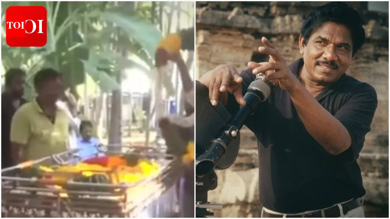 Bharathiraja's mortal remains reach Theni; Public pays final respects to veteran filmmaker - WATCH | Tamil Movie News