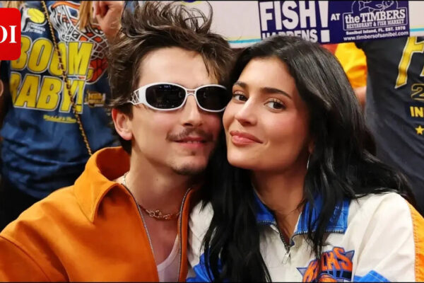 Kylie Jenner and Timothée Chalamet attend NBA finals games; match outfits in denim looks |