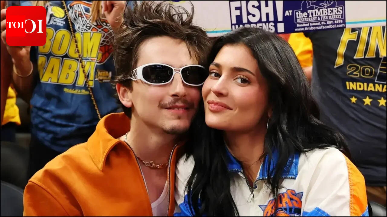 Kylie Jenner and Timothée Chalamet attend NBA finals games; match outfits in denim looks |