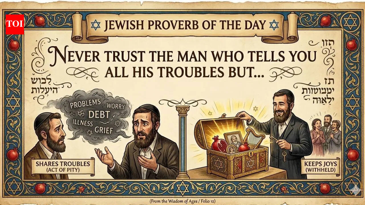 Jewish proverb of the day: “Never trust the man who tells you all his troubles but…” |
