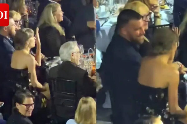 Travis Kelce joins Taylor Swift as she becomes youngest woman to be inducted into Songwriters Hall of Fame; couple dance to 'Umbrella', 'Single Ladies' - WATCH﻿ |