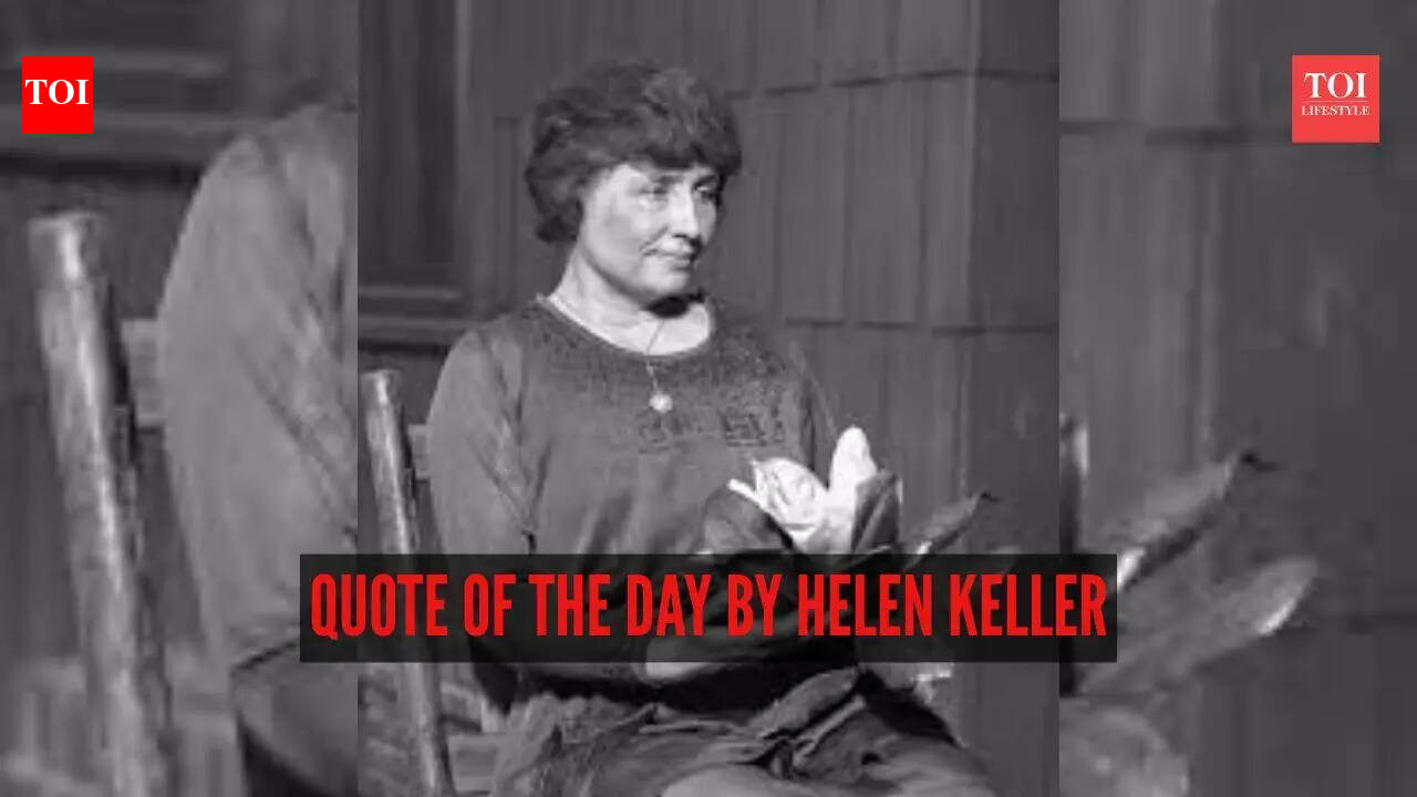 Quote of the day by Helen Keller: “The best and most beautiful things in the world cannot be seen or even touched - they must...”