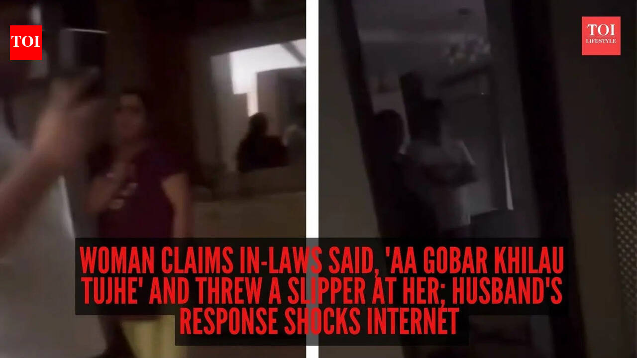 'Khana nahi dete mujhe': Woman claims in-laws said, 'Aa gobar khilau tujhe' and threw a slipper at her; husband's response shocks internet |