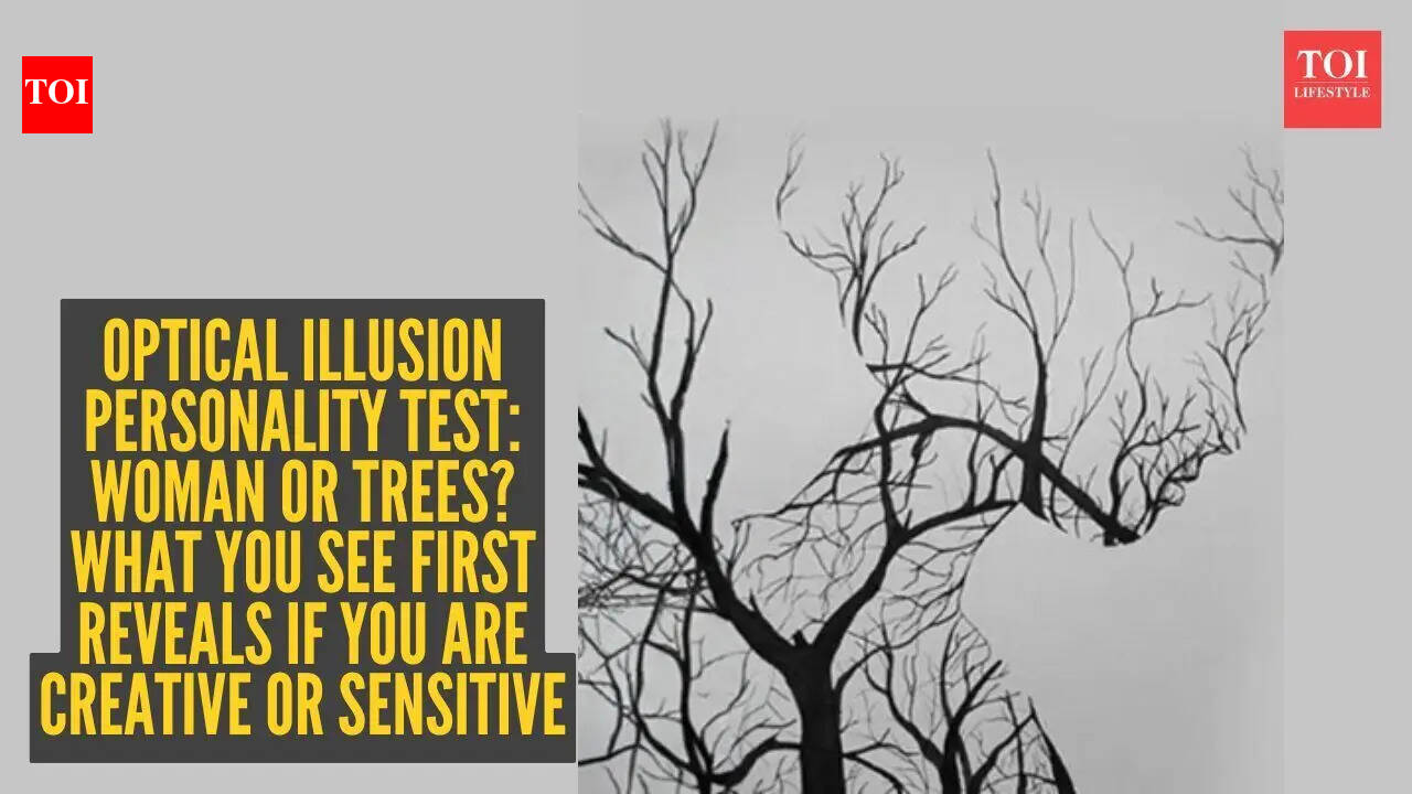 Optical illusion personality test: Woman or trees? What you see first reveals if you are creative or sensitive |