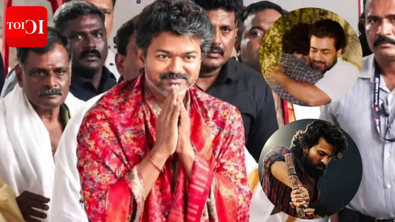 Vijay's Mookambika Temple visit, Suriya's gift to RJ Balaji, 'Peddi' scenes trimmed: Top 5 South stories of the day | Tamil Movie News
