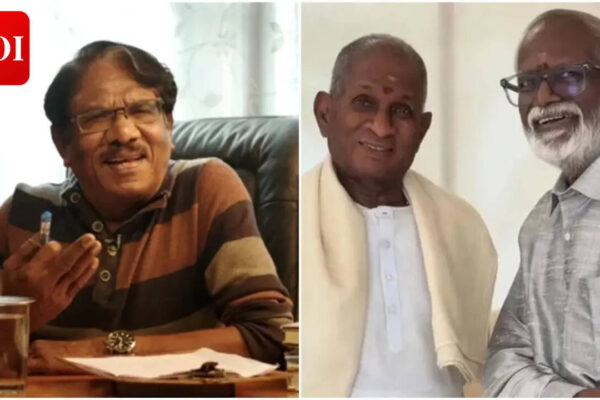 'You all left him alone in the end': Ilaiyaraaja's brother Gangai Amaran breaks down at Bharathiraja's home | Tamil Movie News