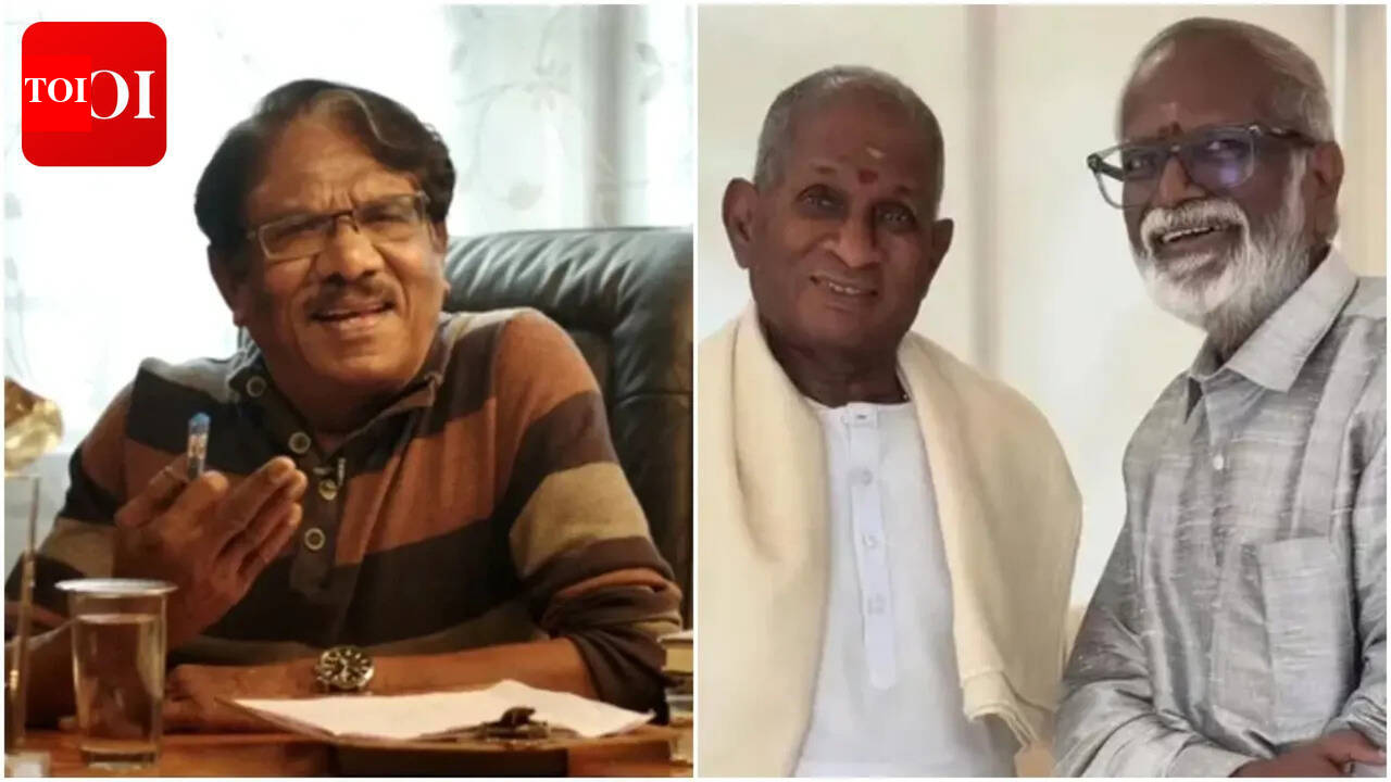 'You all left him alone in the end': Ilaiyaraaja's brother Gangai Amaran breaks down at Bharathiraja's home | Tamil Movie News