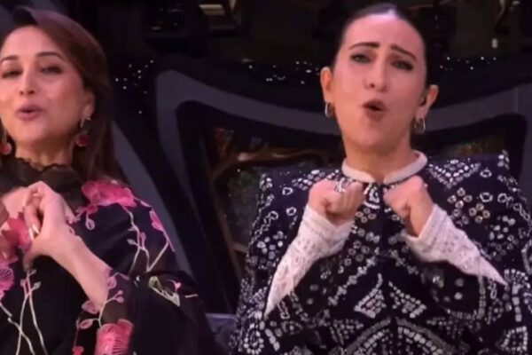 Madhuri Dixit and Karisma Kapoor recreate iconic 'Le Gayi' hook step, leaving fans filled with nostalgia |