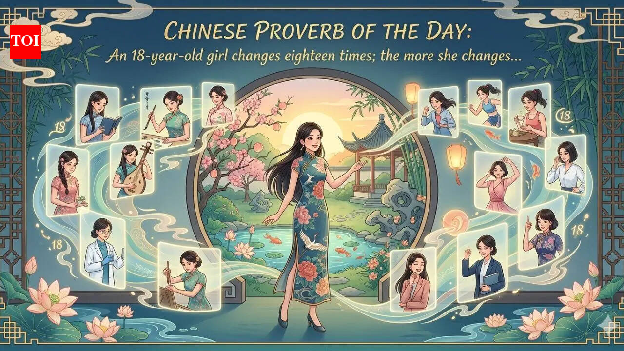 Chinese proverb of the day: “An 18-year-old girl changes eighteen times; the more she changes…” |