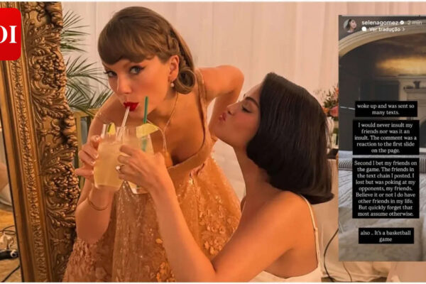 'I would never insult my friends': Selena Gomez responds to Taylor Swift speculation after viral NBA post | English Movie News
