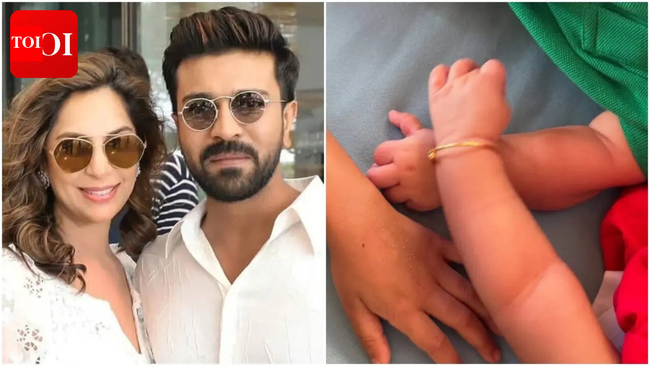 Ram Charan and Upasana REVEAL first glimpse of twins Shivram and Anveera; 14th anniversary post melts hearts | Telugu Movie News