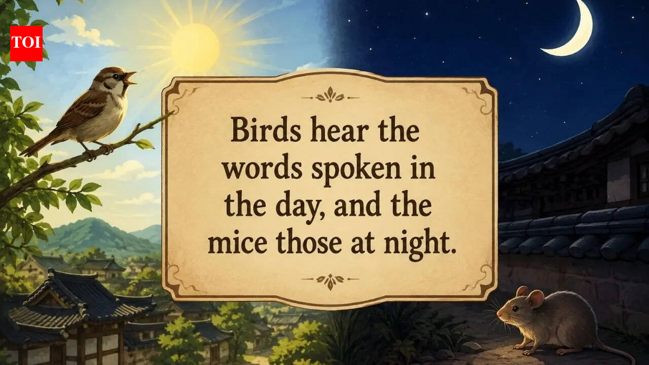 Korean proverb of the day: "Birds hear the words spoken in the day, and the mice those at night" |