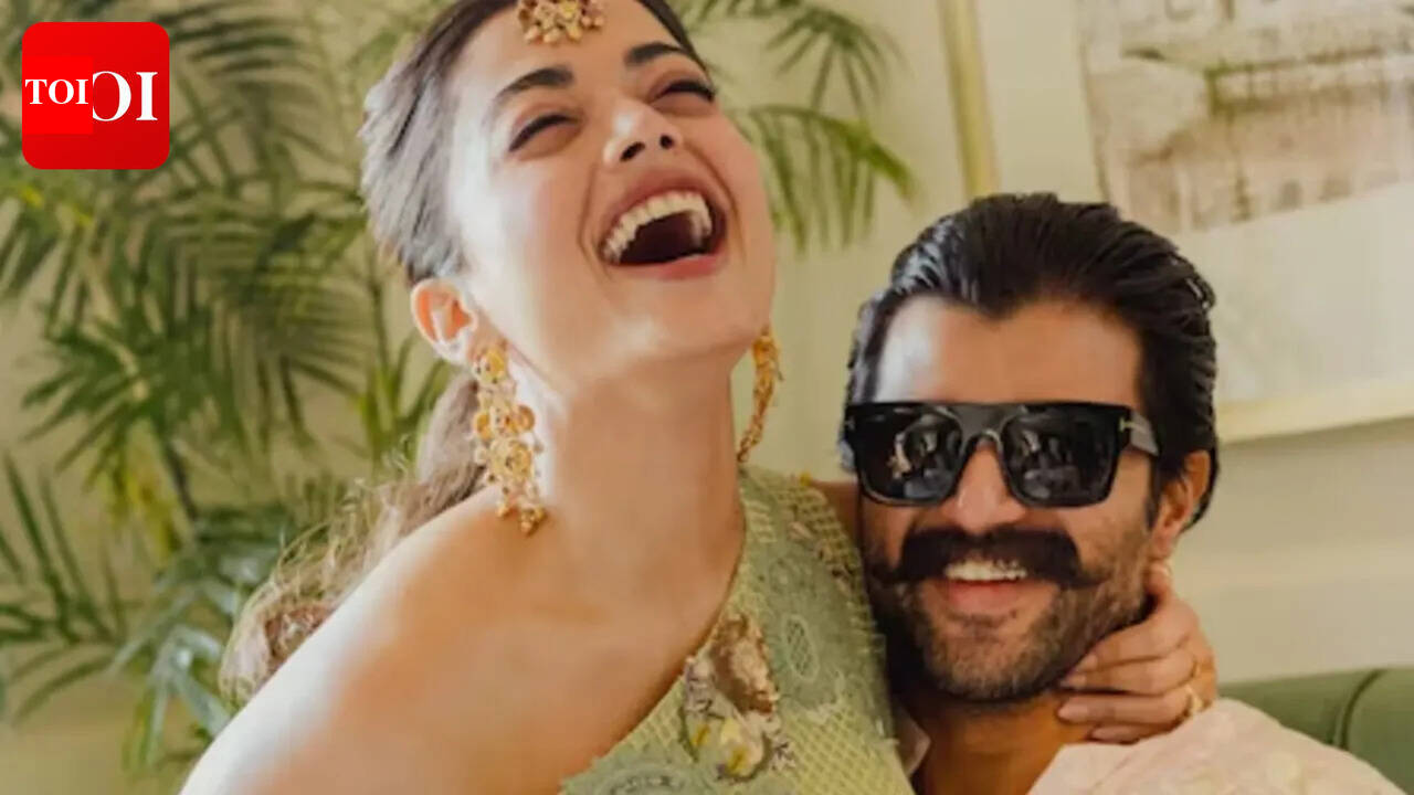 Rashmika Mandanna introduces herself as 'Rashmika Mandanna Deverakonda' at scholarship event with Vijay Deverakonda - Watch |