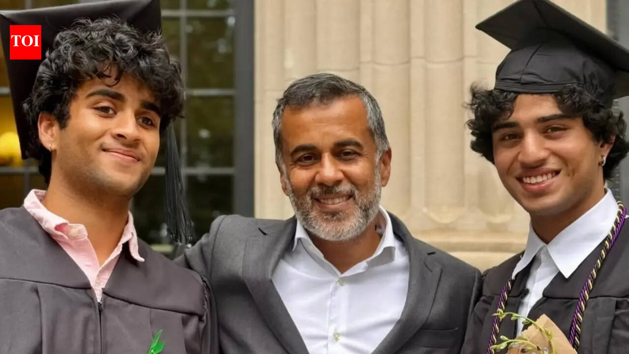 Chetan Bhagat's twin sons graduate from Princeton university, Dartmouth college, he pens emotional note: 'If I grew up in the home of a famous dad surrounded by Bollywood...' |