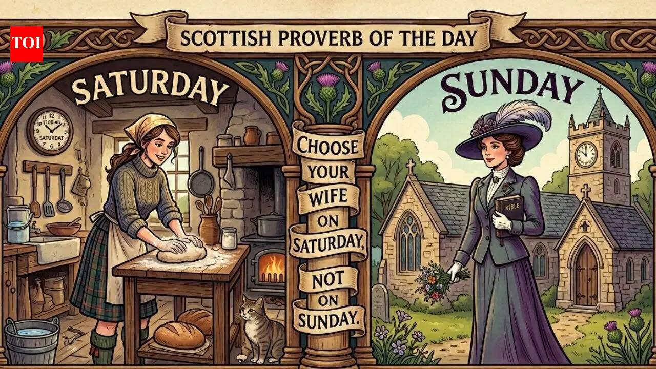 Scottish proverb of the day: "Choose your wife on Saturday, not on…" - proverb offers a timeless lesson about love, trust and first impressions |