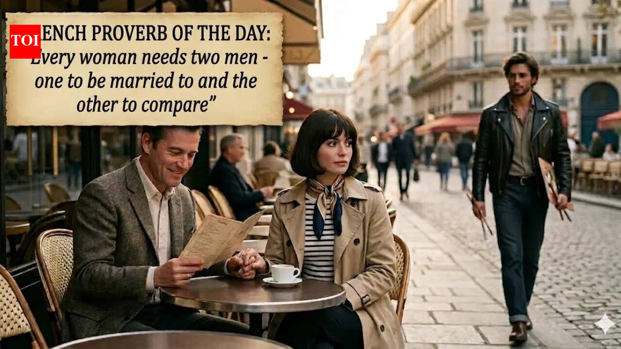 French proverb of the day: "Every woman needs two men - one to be married to and the other to…" - a timeless lesson on comparison and valuing what you have |
