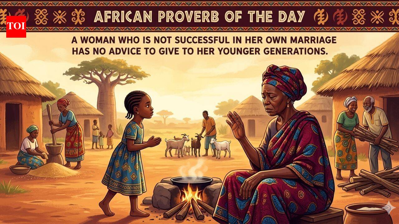African proverb of the day: "A woman who is not successful in her own marriage has no…" - a sharp old saying about who has earned the right to teach |