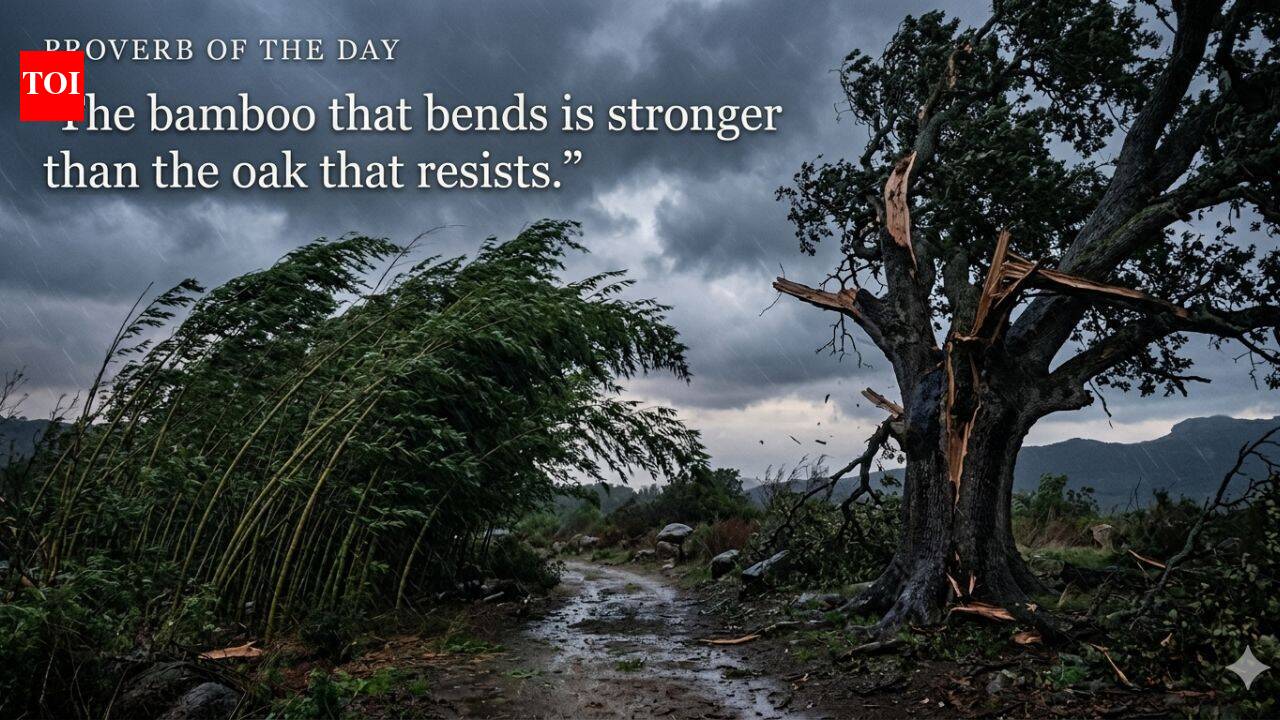 Proverb of the day: "The bamboo that bends is stronger than…": why flexibility often beats brute strength |