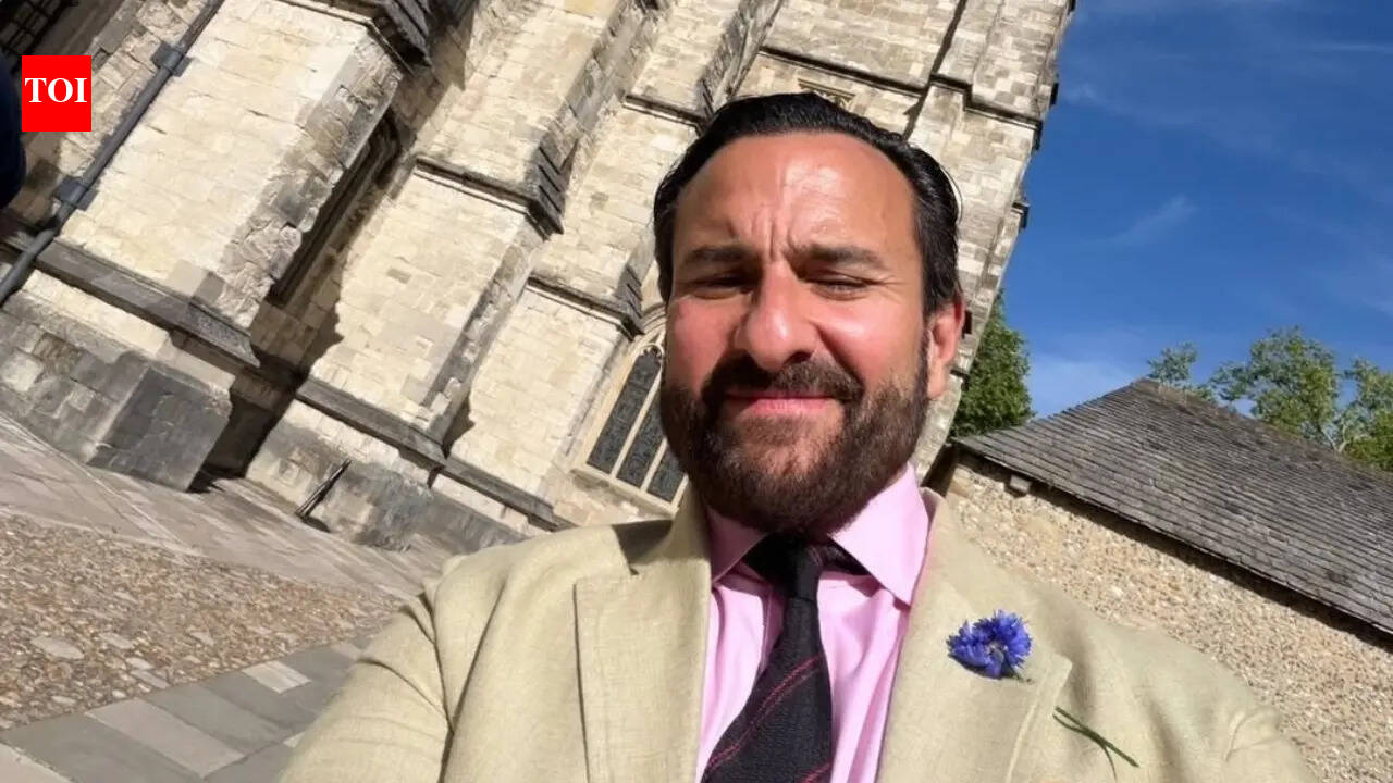 Saif Ali Khan pays tribute to father Tiger Pataudi at Winchester College, unveils plaque at the Hunter Tent Cricket pavilion - PICS |