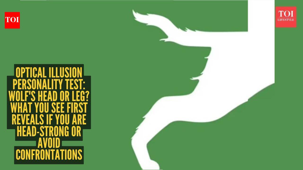 Optical illusion personality test: Wolf's head or leg? What you see first reveals if you are head-strong or avoid confrontations |