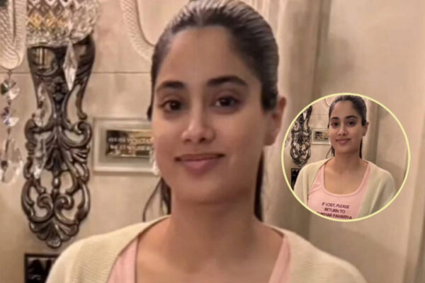 Janhvi Kapoor: 'Peddi' actress Janhvi Kapoor's picture in nightsuit with a cheeky caption goes viral: 'If lost, please return to Shikhar Pahariya' | Hindi Movie News