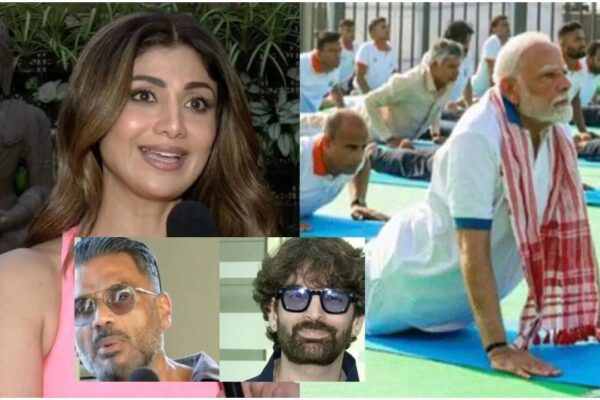 Suniel Shetty, Neil Nitin Mukesh, Shilpa Shetty celebrate yoga day; Call it a lifestyle shift | Hindi Movie News