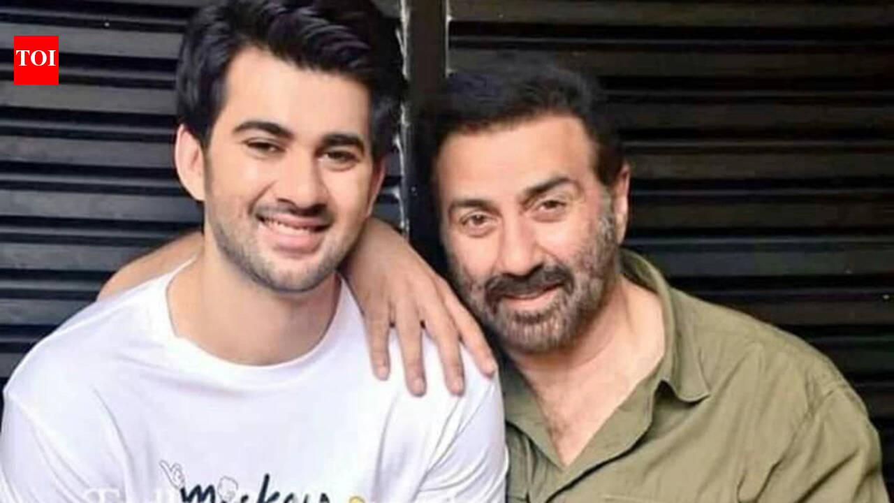 Karan Deol: 'My first hero': Karan Deol gets emotional about sharing screen space with Sunny Deol in 'Batwara 1947', pens heartfelt tribute on Fathers Day | Hindi Movie News