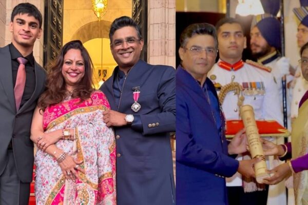 R Madhavan's wife Sarita, son Vedaant express happiness as he gets honoured with a Padma Shri: 'So proud of you' - Pics inside | Hindi Movie News