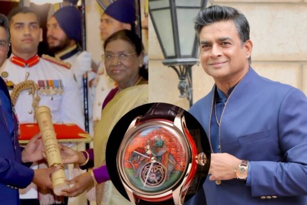 R Madhavan sports a limited-edition 18-karat rose gold watch worth Rs 40 lakh while receiving the Padma Shri, only 10 exist worldwide |