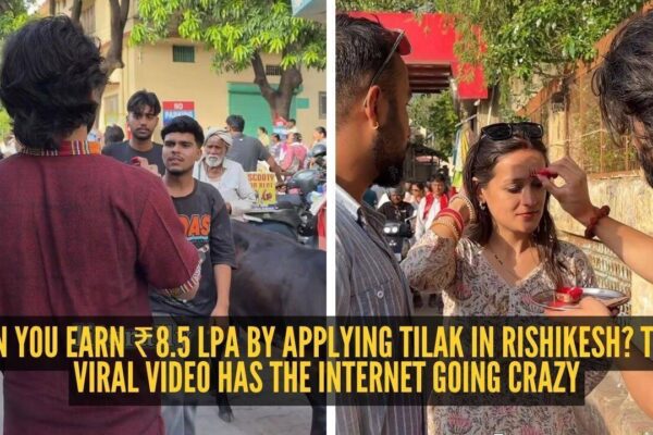 Can you earn ₹8.5 LPA by applying tilak in Rishikesh? This viral video has the internet going crazy; one user says, ‘resigning from my job and…’