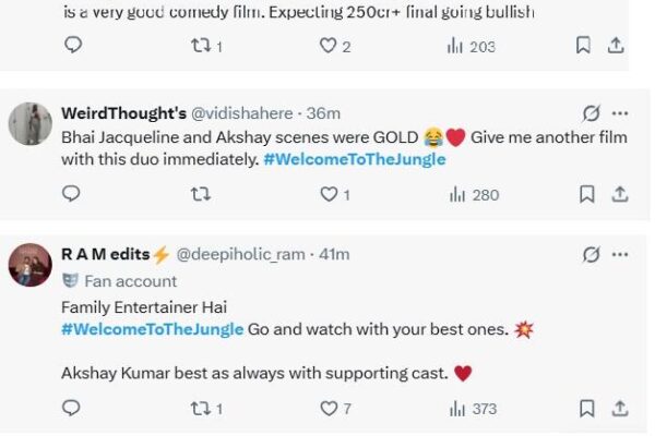 'Welcome to Jungle' Twitter review: Netizens hail Akshay Kumar, Suniel Shetty starrer; call it 'brain rot family entertainer' |