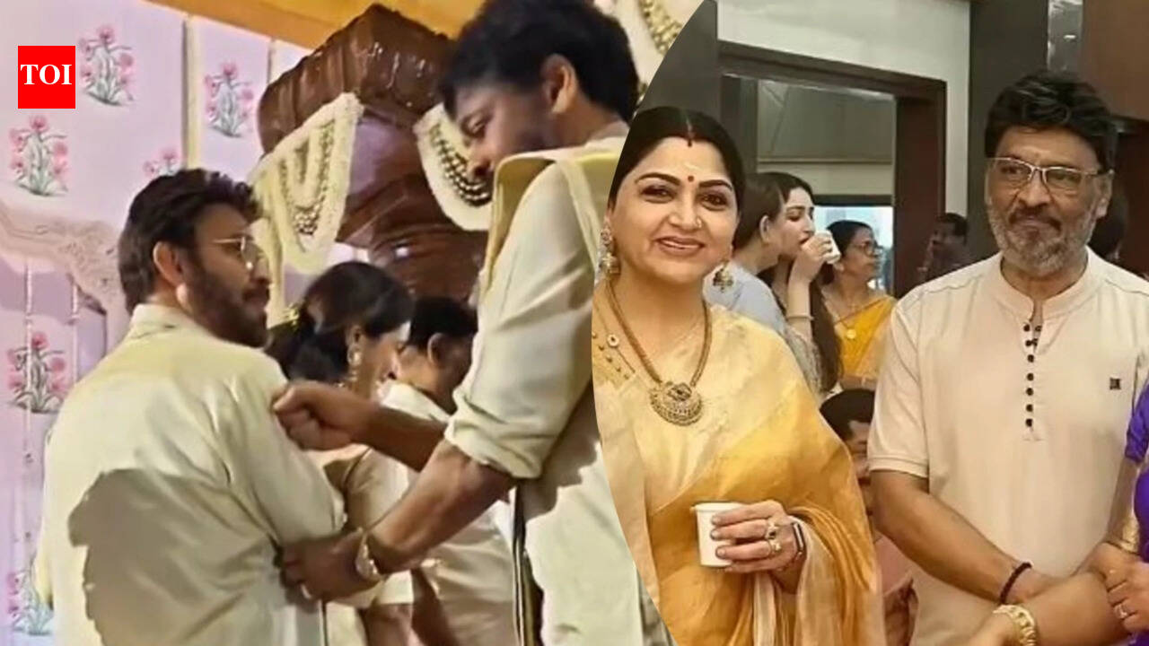 K Bhagyaraj's last public appearance from Khushbu's daughter's wedding go viral after his demise, fans get emotional | Tamil Movie News