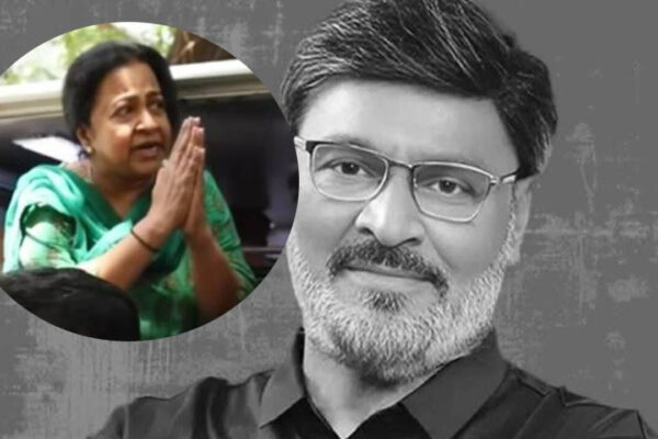 K Bhagyaraj Passes Away: Radhika Sarathkumar pleads to the media for privacy as K Bhagyaraj's mortal remains brought home for public homage | Tamil Movie News